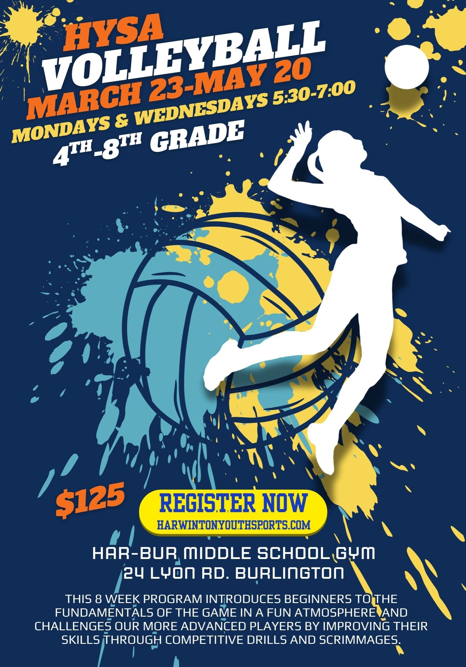 2026 HYSA Volleyball Poster